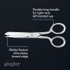 imageGingher Stork Embroidery Scissors and Leather Sheath  35quot Craft Scissors for Fabric Thread and Needlework Yarn Cutting  Gold5 Knife Edge