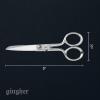 imageGingher Stork Embroidery Scissors and Leather Sheath  35quot Craft Scissors for Fabric Thread and Needlework Yarn Cutting  Gold5 Knife Edge