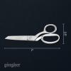 imageGingher Stork Embroidery Scissors and Leather Sheath  35quot Craft Scissors for Fabric Thread and Needlework Yarn Cutting  Gold7 Knife Edge