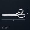 imageGingher Stork Embroidery Scissors and Leather Sheath  35quot Craft Scissors for Fabric Thread and Needlework Yarn Cutting  Gold75 Pinking
