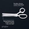 imageGingher Stork Embroidery Scissors and Leather Sheath  35quot Craft Scissors for Fabric Thread and Needlework Yarn Cutting  Gold75 Pinking
