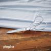 imageGingher Stork Embroidery Scissors and Leather Sheath  35quot Craft Scissors for Fabric Thread and Needlework Yarn Cutting  Gold8 Dressmaker  Serrated