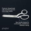 imageGingher Stork Embroidery Scissors and Leather Sheath  35quot Craft Scissors for Fabric Thread and Needlework Yarn Cutting  Gold8 Dressmaker  Serrated