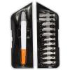imageFiskars 1651101001 Easy Change Detail Craft Knife No 11 blade OrangeWhiteCutting  Carving Set
