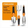 imageFiskars 3in1 Garden Tool Set Includes Trowel Transplanter and Cultivator for Outdoor Gardening Ergonomic Yard Tool KitRecyclable Package