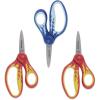 imageFiskars 5quot PointedTip Scissors for Kids 47 3Pack  Scissors for School or Crafting  Back to School Supplies  Red Blue TurquoiseRed Lightning  Blue Lightning