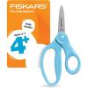 imageFiskars 5quot PointedTip Scissors for Kids Ages 47 Scissors for School or Crafting Back to School Supplies Turquoise