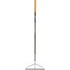 imageFiskars 60quot Pro Garden Rake for Soil with Lightweight Aluminum Handle Heavy Duty Gardening Tool