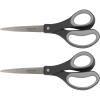 imageFiskars 8 LeftHanded Titanium Scissors SoftGrip Handle for Comfort Durable Stainless Steel Blades for Home and Office UseTitanium  SoftGrip