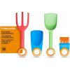 imageFiskars Kids Essential Landscaping Set  Leaf Rake and Garden Shovel  Kids Gardening Set  2 PieceRedGreenKids Tool Set