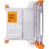 imageFiskars ProCision Rotary Bypass Paper Trimmer  12quot Cut Length  Craft Paper and Mixed Media Cutter with Grid Lines  OrangeFolding Rotary Bypass Trimmer  12