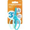 imageFiskars Starter Toddler Scissors for Kids Ages 2 3Pack Small Safety Plastic Scissors Easy Grip Art Supplies for Kids for Back to School Left and Right Handed SuitableTraining Turquoise Scissors