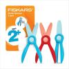 imageFiskars Starter Toddler Scissors for Kids Ages 2 3Pack Small Safety Plastic Scissors Easy Grip Art Supplies for Kids for Back to School Left and Right Handed SuitableStarter 3 Pack