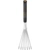imageFiskars Xact Hand Rake Heavy Duty Gardening Hand Tool with Ergonomic Handle and Hanging Hole for Storage Stainless Steel Head and Tines Perfect for Maintaining a Raised Garden BedRake