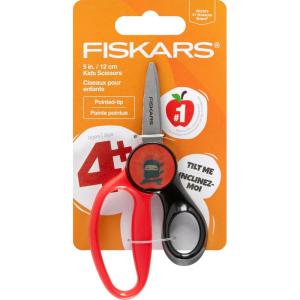 imageFISKARS Magic Morph Kids Scissors  Image Moves when Tilted  Pointedtip for Ages 4  Fun TRex Design  Back to School SuppliesNinja