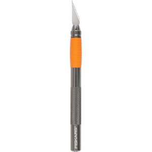 imageFiskars 1651101001 Easy Change Detail Craft Knife No 11 blade OrangeWhite8 in Exacto Knife