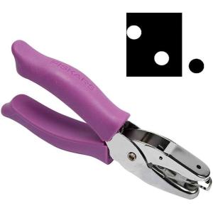 imageFiskars 23517097J Circle Hand Punch 18 Inch Purple  Pink18 in