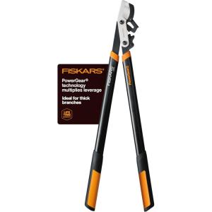 imageFiskars 32Inch Loppers for Tree Trimming Heavy Duty LowFriction Sharp Steel Blade Branch Cutter up to 2Inch Diameter Cut Capacity PowerGear2 Technology that Multiplies Power for Less Effort32 in