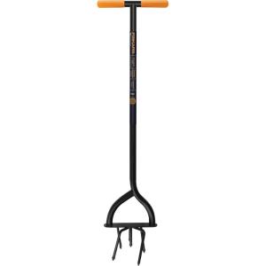 imageFiskars 40quot Steel Tiller Long Handle Hand Tiller for Gardening Garden ToolTiller