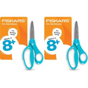 imageFiskars 6quot Big Kids Scissors for Kids Ages 811 Scissors for School or Crafting Back to School Supplies TurquoiseTurquoise