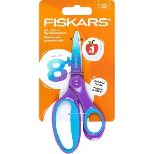 imageFiskars 6quot LeftHanded Big Kids Scissors for Ages 811 Scissors for School or Crafting Back to School Supplies Ombre BlueTurquoiseTurquoisepurple