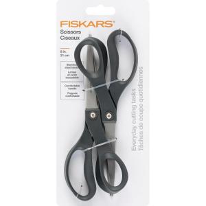 imageFiskars 8 LeftHanded Titanium Scissors SoftGrip Handle for Comfort Durable Stainless Steel Blades for Home and Office UseStainless Steel  Comfort Handle