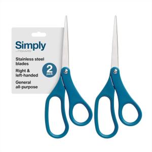 imageFiskars 8 LeftHanded Titanium Scissors SoftGrip Handle for Comfort Durable Stainless Steel Blades for Home and Office UseStainless Steel