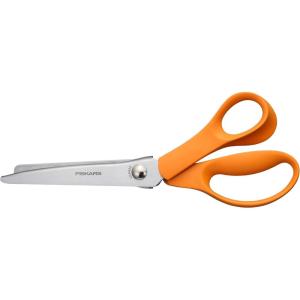 imageFiskars 8 Premier LeftHanded Pinking Shears Precision Stainless Steel Blades for Zigzag Cutting Ergonomic Handle for ComfortStandard