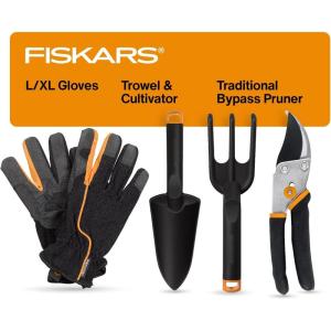 imageFiskars Bypass Pruning Shears 58Inch Cut Capacity Garden Clippers Gardening Scissors with Sharp Rust Resistant Steel BladeHouseplant Starter Gift Set