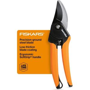imageFiskars Bypass Pruning Shears 58Inch Cut Capacity Garden Clippers Gardening Scissors with Sharp Rust Resistant Steel BladeSoft Grip Pruner