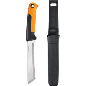 imageFiskars Harvesting Knife with Serrated Edge Gardening Hand Tool with Flat Tip Blade and Sheath Perfect for Thick Stalks and Stems6
