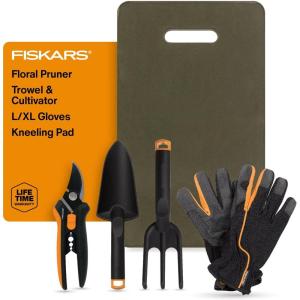 imageFiskars MicroTip Rose Pruning Shears 6quot Garden Shears NonStick Coated Stainless Steel Blade Gardening Scissors with SoftGrip HandleFloral Tool Gift Set