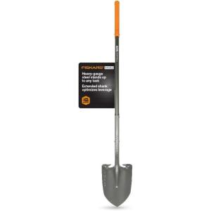 imageFiskars PRO Transfer Shovel 42 Inch HeavyDuty Aluminum Shovel with DHandle for Maximum Leverage Ideal for Moving Gravel Soil and Garden DebrisDigging Shovel  60 in