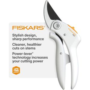 imageFiskars PowerGear Lopper Lightweight Anvil Garden Tool WhiteBypass Pruner