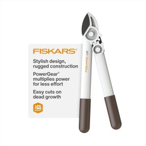 imageFiskars PowerGear Lopper Lightweight Anvil Garden Tool WhiteLopper