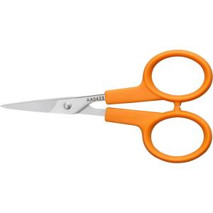 imageFiskars Premier No 5 MicroTip OrangeHandled Fabric Scissors  Double Loop Handle  Sewing and Craft Scissors  Orange5 inches