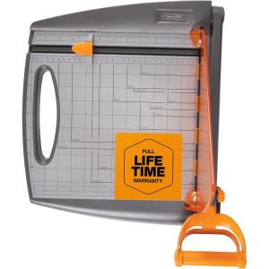 imageFiskars Recycled Bypass Paper Trimmer  12quot Cut Length  Guillotine Paper Cutter with SelfSharpening Blade  BlackTrimmer 12