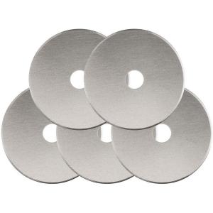 imageFiskars Rotary Cutter 45mm Replacement Blades  5Pack  45mm Stainless Steel Rotary Cutter Blade  Craft Supplies
