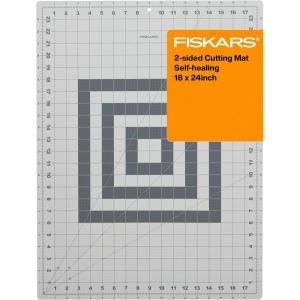 imageFiskars Self Healing Cutting Mat for Quilting Arts and Crafts 18quot x 24quot Grid Sewing Mat Craft Cutting Board Sewing Supplies and Quilting ToolsGray
