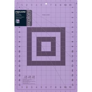 imageFiskars Self Healing Cutting Mat for Quilting Arts and Crafts 18quot x 24quot Grid Sewing Mat Craft Cutting Board Sewing Supplies and Quilting ToolsLilac