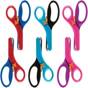 imageFiskars Training Scissors for Preschoolers Ages 3 6Pack Small Kids Safety Scissors with Training Lever Easy to Use Preschooler Art Supplies Back to School Supplies6Pack