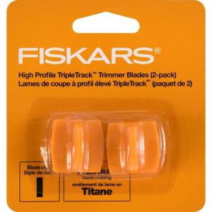 imageFiskars TripleTrack Trimmer Replacement Blades  2Pack  High Profile Style I Blades for Cutting and Scoring  Arts and Crafts  OrangeBlack1Pack