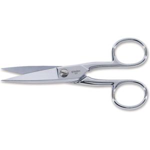 imageGingher Craft Scissors with Protective Sheath  5quot Knife Edge Scissors for Fabric Thread and Needlework Yarn Cutting  Silver