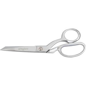 imageGingher Stork Embroidery Scissors and Leather Sheath  35quot Craft Scissors for Fabric Thread and Needlework Yarn Cutting  Gold8 Dressmaker  Serrated