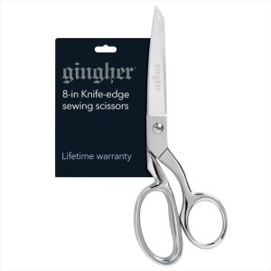 imageGingher Stork Embroidery Scissors and Leather Sheath  35quot Craft Scissors for Fabric Thread and Needlework Yarn Cutting  Gold8 Dressmaker