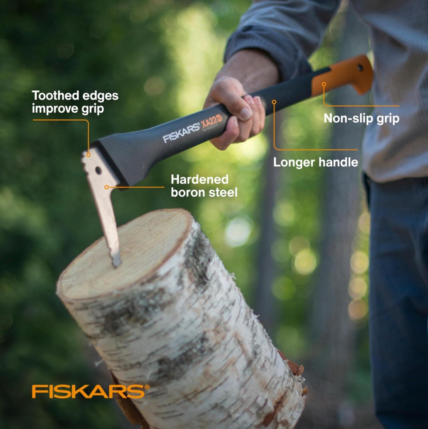 imageFiskars 28quot Hookaroon Saves Your Back  Lift Drag ampamp Load Heavy Rounds of Firewood and Split Wood  Sharp and Lightweight Pick Tool for Logs  Pickaroon Logging Tool  Forestry Tools28 Inch