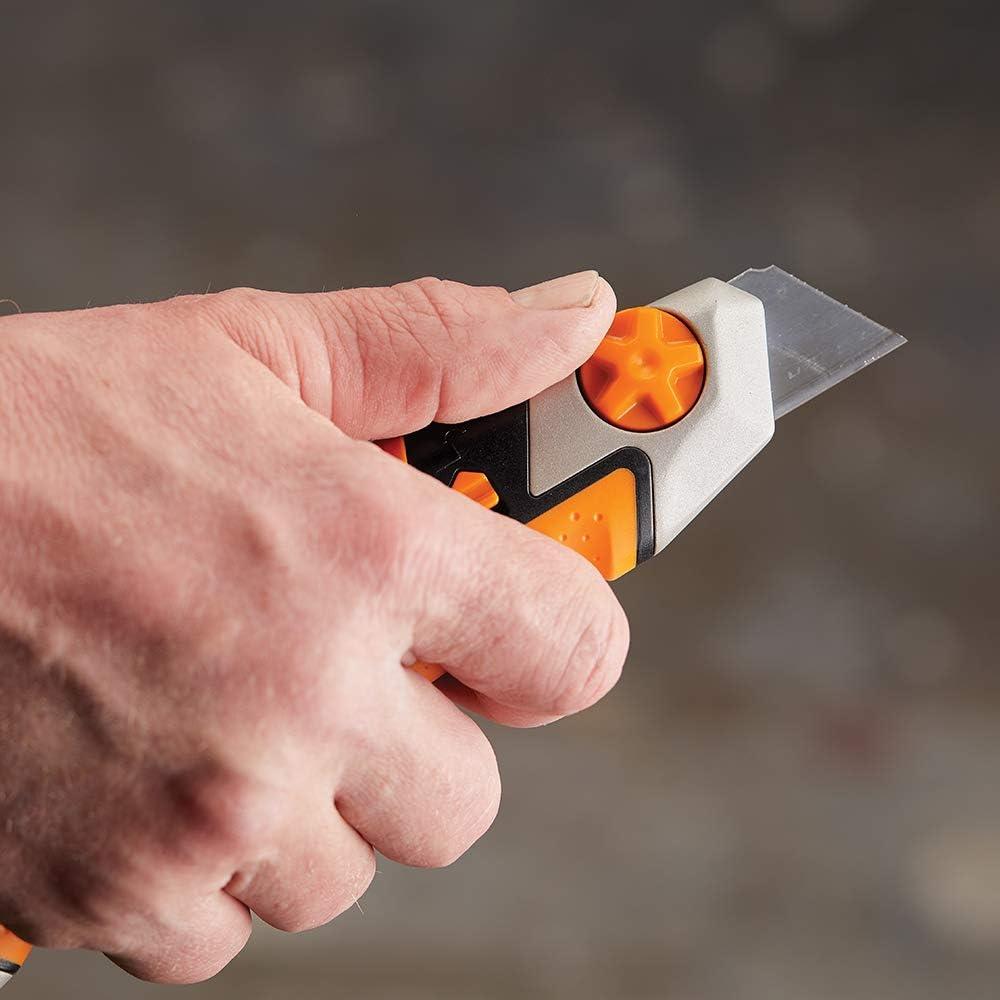 imageFiskars 7702201001 Pro Utility Knife Snap 25 mm OrangeBlack25 mm