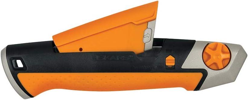 imageFiskars 7702201001 Pro Utility Knife Snap 25 mm OrangeBlack25 mm