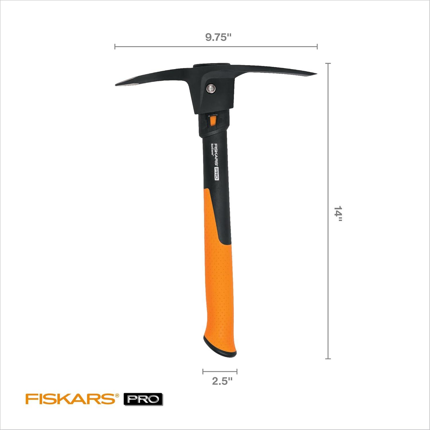 imageFiskars 8 lb Splitting Maul  36quot ShockAbsorbing Comfort Grip Handle  Rust Resistant Forged Steel Blade  Wood Splitter Maul for Hardwood  Split Wood for Campfires  Bushcraft GearPro IsoCore 15lb PickMattock