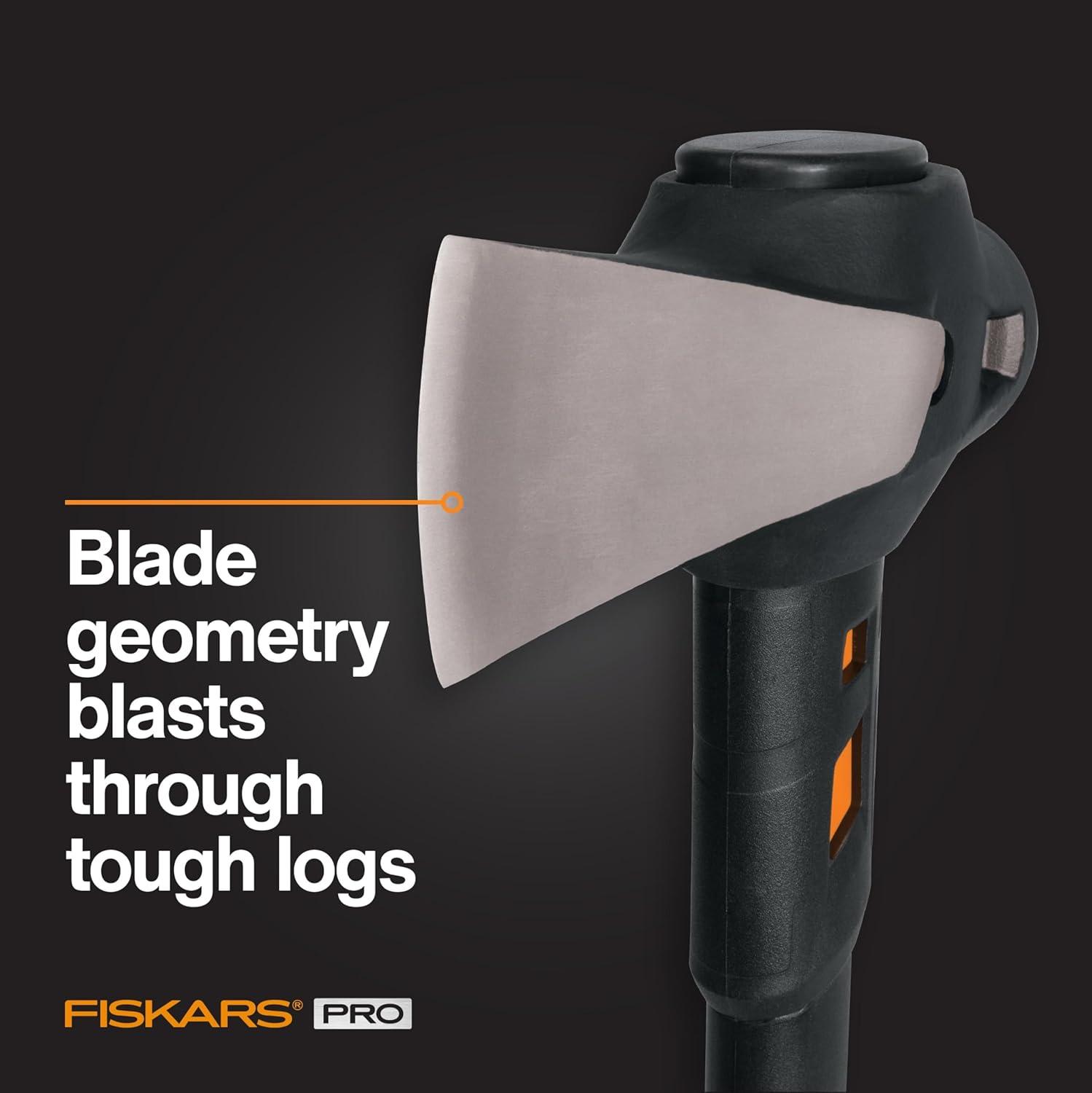 imageFiskars 8 lb Splitting Maul  36quot ShockAbsorbing Comfort Grip Handle  Rust Resistant Forged Steel Blade  Wood Splitter Maul for Hardwood  Split Wood for Campfires  Bushcraft GearPro IsoCore 6 lb Maul